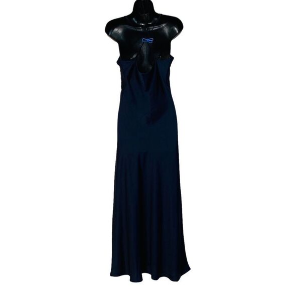 House of Harlow 1960 x Revolve Maxi Satin Side Ruched Slip Dress Sz L NWT - Picture 4 of 9